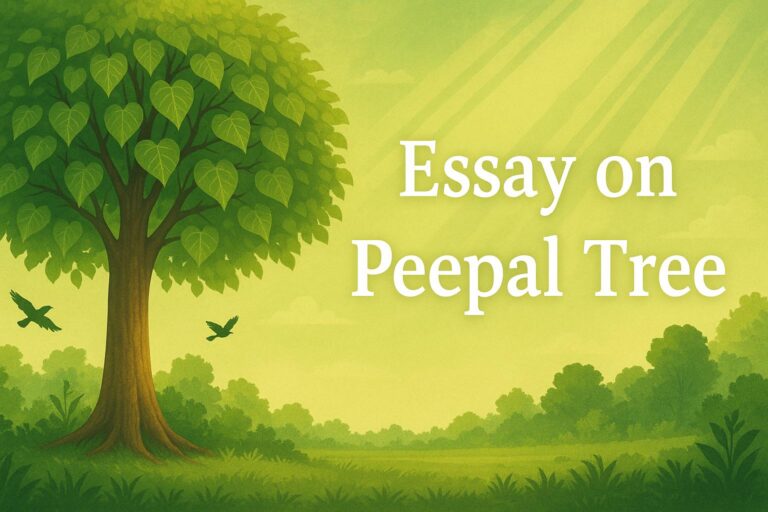 Essay on peepal tree in english for all standard student